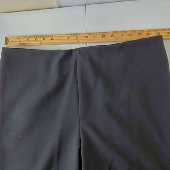 Talbots Wide Leg Hollywood Pants Size 16 Viscose Hi-Rise Black Trousers Career - Picture 6 of 14